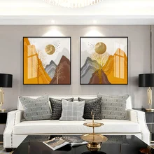 Nordic Sunset Sunrise canvas painting posters print Golden mountains decor wall art picture for living room bedroom dinning room
Nordic Sunset Sunrise canvas painting posters print Golden mountains decor wall art picture for living room bedroom dinning room