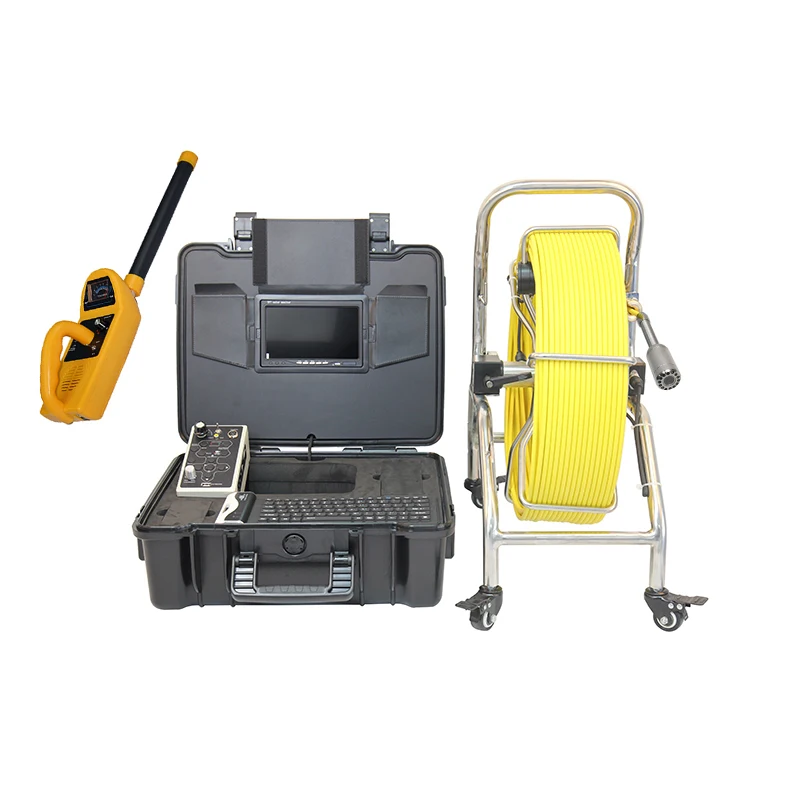 Pipe Locator 28mm Self Leveling Camera Head Pipeline Inspection Camera System With 512Hz Receiver 60Meter 7mm Fiberglass Cable
Pipe Locator 28mm Self Leveling Camera Head Pipeline Inspection Camera System With 512Hz Receiver 60Meter 7mm Fiberglass Cable