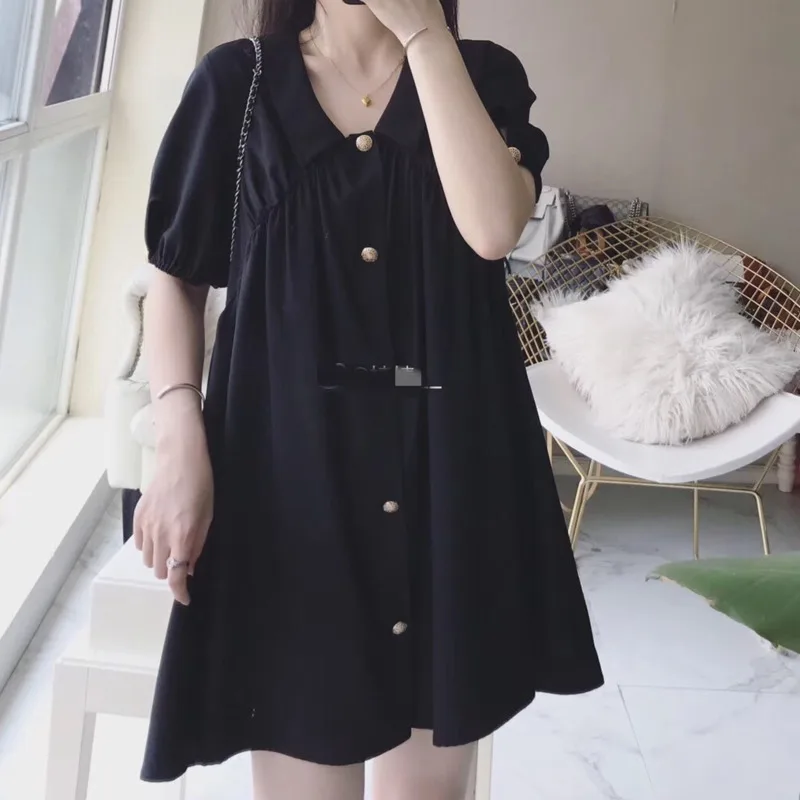 LANMREM 2019 Summer New Casual Fashion Temperament Women Loose Solid Color Single-breasted V-neck A-line Dress TC379
LANMREM 2019 Summer New Casual Fashion Temperament Women Loose Solid Color Single-breasted V-neck A-line Dress TC379