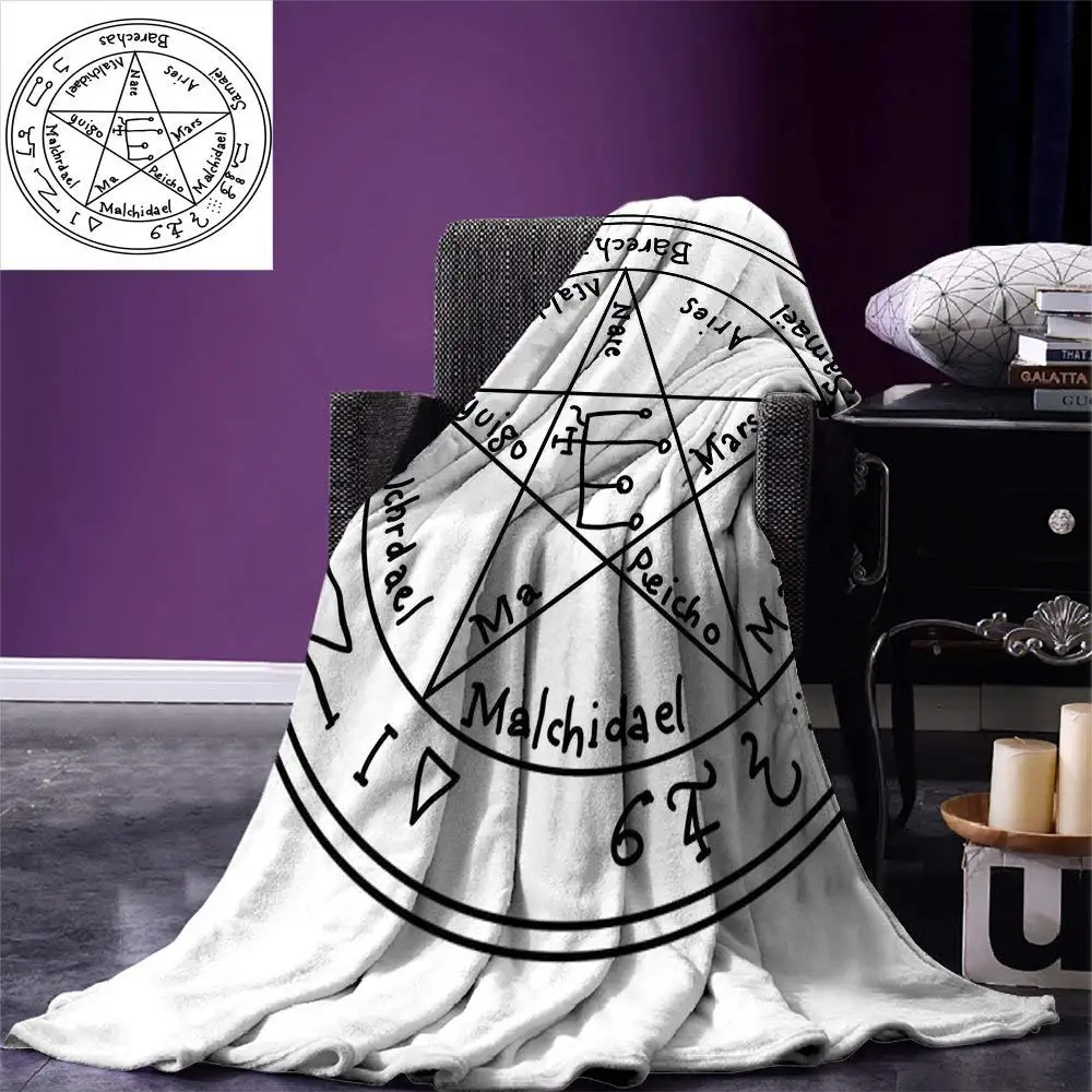 Occult Blanket Minimalist Ancient Magic Symbol with Dated Shape and Motif Old in New Art Print Warm Blankets for Beds
Occult Blanket Minimalist Ancient Magic Symbol with Dated Shape and Motif Old in New Art Print Warm Blankets for Beds