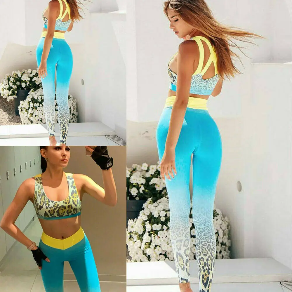 Hirigin Women Leopard Printed Sports Vest Top + Leggings 2PCS Set Running Gym Fitness Tracksuit
Hirigin Women Leopard Printed Sports Vest Top + Leggings 2PCS Set Running Gym Fitness Tracksuit