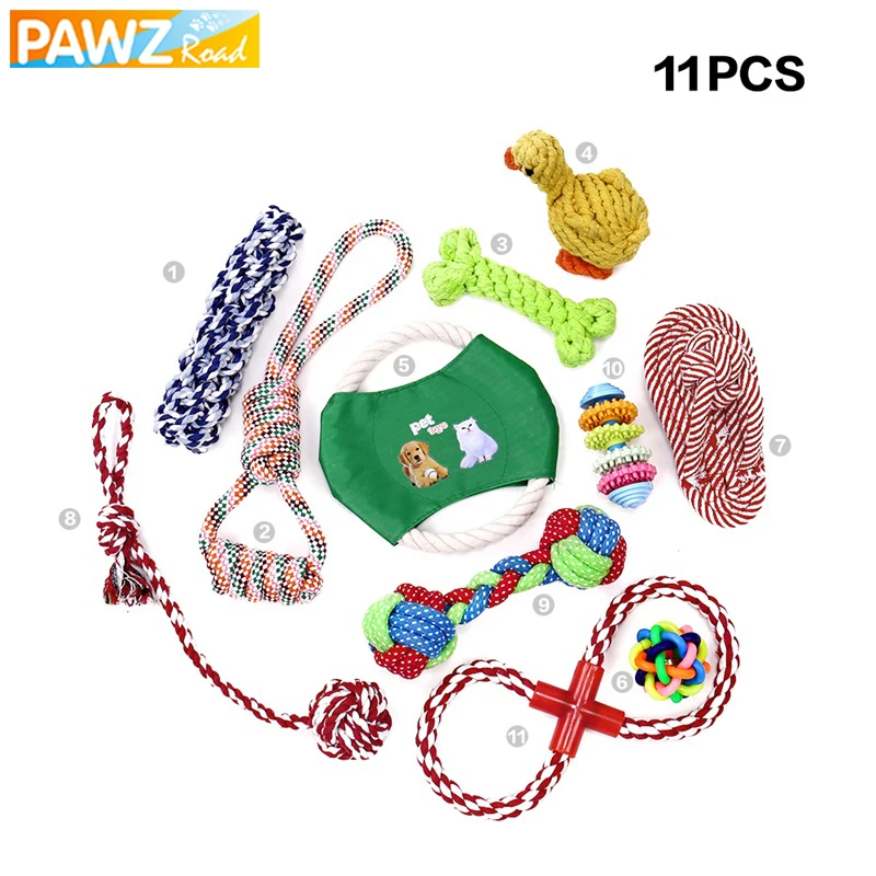 11 Pcs/lot Pet Chew Toy Dog Funny Flying Discs Ball Throwing Bite Toy Pet Rope Teeth Cleaning Toy For Puppy Interactive Toy Set 
11 Pcs/lot Pet Chew Toy Dog Funny Flying Discs Ball Throwing Bite Toy Pet Rope Teeth Cleaning Toy For Puppy Interactive Toy Set