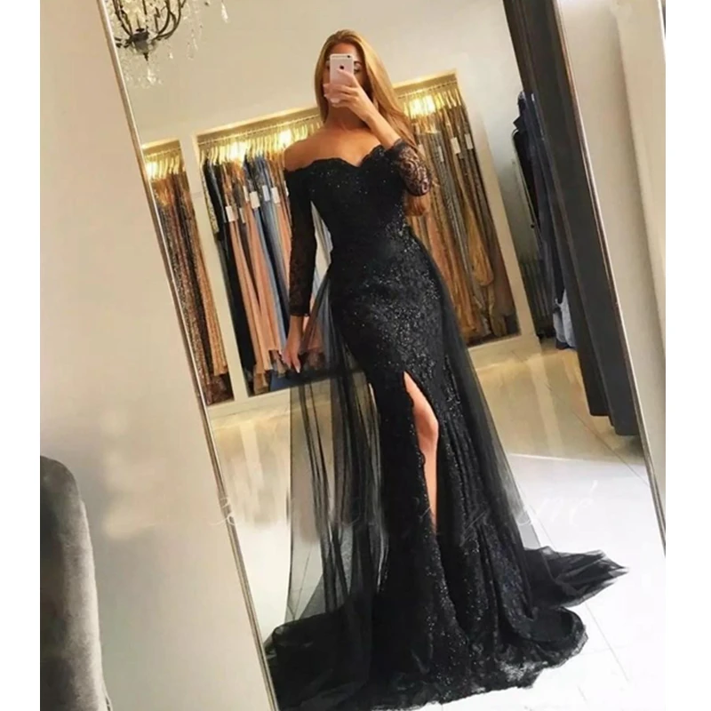 2021 Muslim Evening Dresses Mermaid 3/4 Sleeves Lace Beaded Slit Islamic Dubai Kaftan Saudi Arabic Long Party Prom Gowns
2021 Muslim Evening Dresses Mermaid 3/4 Sleeves Lace Beaded Slit Islamic Dubai Kaftan Saudi Arabic Long Party Prom Gowns