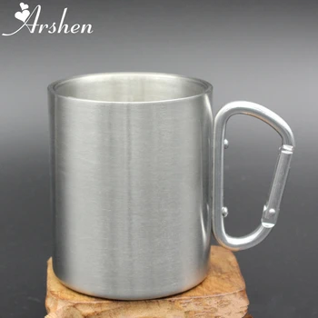 Arshen 300ml Stainless Steel Camping Cups Double Wall Coffee Tea Mug Hot Sell Outdoor Travel Hike Cup with Carabiner Handle Hook
Arshen 300ml Stainless Steel Camping Cups Double Wall Coffee Tea Mug Hot Sell Outdoor Travel Hike Cup with Carabiner Handle Hook