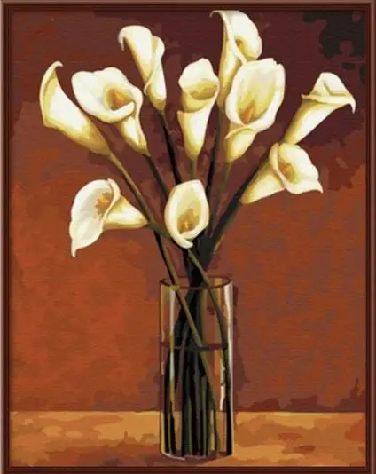 2016 Frameless Pictures Wall Art Painting By Numbers Hand Painted Digital Oil Painting On Canvas Wedding Decor Flower Calla
2016 Frameless Pictures Wall Art Painting By Numbers Hand Painted Digital Oil Painting On Canvas Wedding Decor Flower Calla