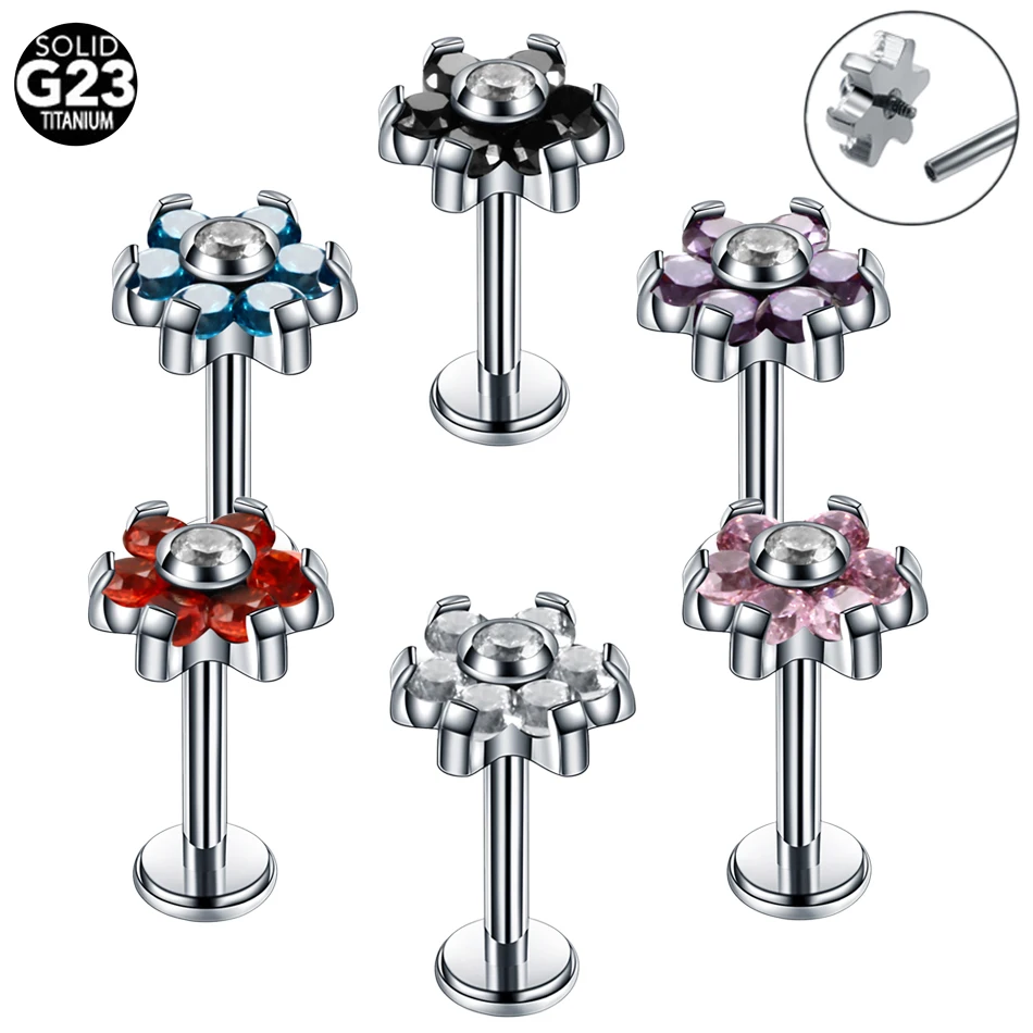 1PC G23 Titanium Tragus Earrings Cartilage Piercings Flower Crystal Tragus Piercing Ear Tragus Piercing Ear Ring Body Jewelry
1PC G23 Titanium Tragus Earrings Cartilage Piercings Flower Crystal Tragus Piercing Ear Tragus Piercing Ear Ring Body Jewelry