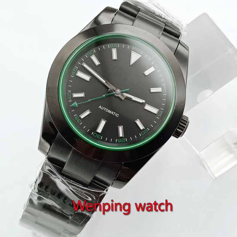 Bliger 40mm Black Dial Black Pvd watch case Sapphire Automatic Steel Strap Men's Wristwatches W2879
Bliger 40mm Black Dial Black Pvd watch case Sapphire Automatic Steel Strap Men's Wristwatches W2879