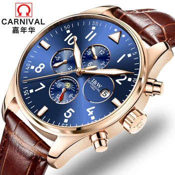 2018 Hot Sale Time-limited Genuine Carnival Men Watch Automatic Mechanical Watch Mens Watches Top Brand Luxury Relogio Masculinc
2018 Hot Sale Time-limited Genuine Carnival Men Watch Automatic Mechanical Watch Mens Watches Top Brand Luxury Relogio Masculinc