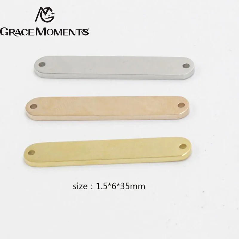 10pcs/lot 316L Stainless Steel Charms Mirror Polish Oval Strip Bar Charms Connector DIY Jewelry Making Bracelet Necklace
10pcs/lot 316L Stainless Steel Charms Mirror Polish Oval Strip Bar Charms Connector DIY Jewelry Making Bracelet Necklace