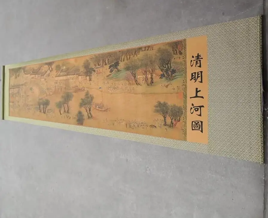 Collection chinese old paper Calligraphy painting, Qingming Festival on the riv painting , home wall decoration antique painting
Collection chinese old paper Calligraphy painting, Qingming Festival on the riv painting , home wall decoration antique painting