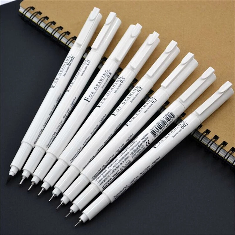 0.03mm/0.05mm/0.1mm/0.3/0.5/0.8/1.0mm Sketch Liner/Brush Water Resistant Gundam Drawing Pen Design/Comic Painting Supplies
0.03mm/0.05mm/0.1mm/0.3/0.5/0.8/1.0mm Sketch Liner/Brush Water Resistant Gundam Drawing Pen Design/Comic Painting Supplies
