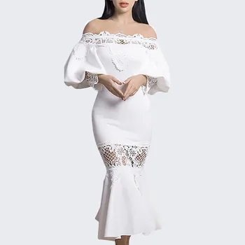 New Style 2019 Mermaid Dress Elegant Sexy Backless Slash Neck Half Women Body con Patry Fashion High Quality Dresses Wholesale
New Style 2019 Mermaid Dress Elegant Sexy Backless Slash Neck Half Women Body con Patry Fashion High Quality Dresses Wholesale