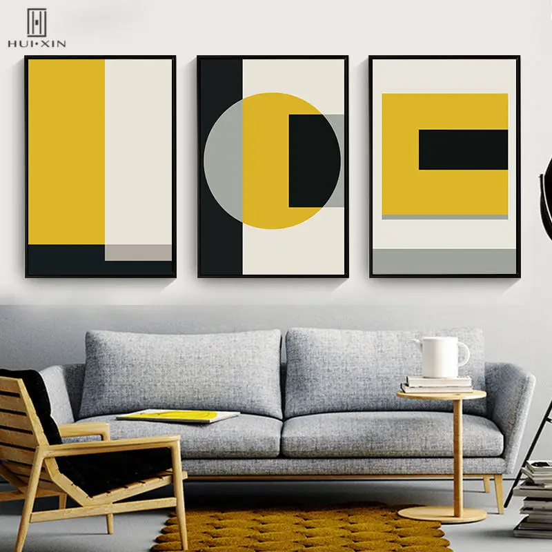Modern Black Yellow Main Colors Geometric Shape Rectangle Decorative Wall Art Painting And Poster Prints For Living Room Decor
Modern Black Yellow Main Colors Geometric Shape Rectangle Decorative Wall Art Painting And Poster Prints For Living Room Decor