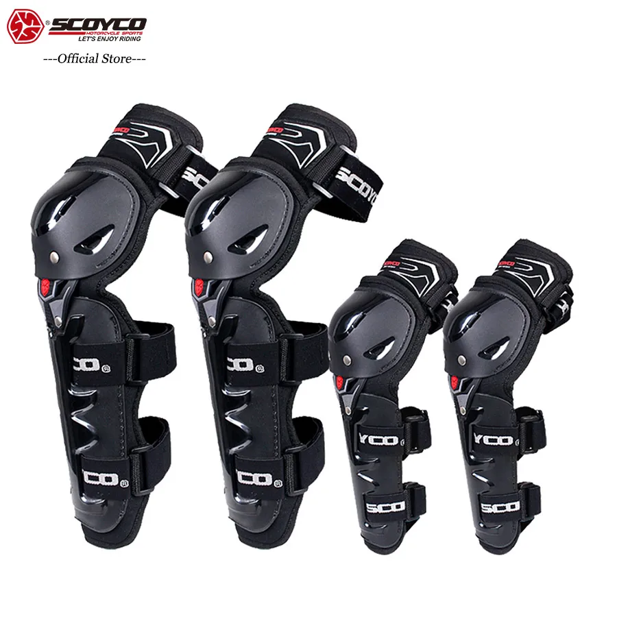 SCOYCO Motorcycle Knee&Elbow Guard 4 pcs PP Shell Protection Shin Protector Safe Cycling Racing Extreme Sport Equipment K11H11-2
SCOYCO Motorcycle Knee&Elbow Guard 4 pcs PP Shell Protection Shin Protector Safe Cycling Racing Extreme Sport Equipment K11H11-2