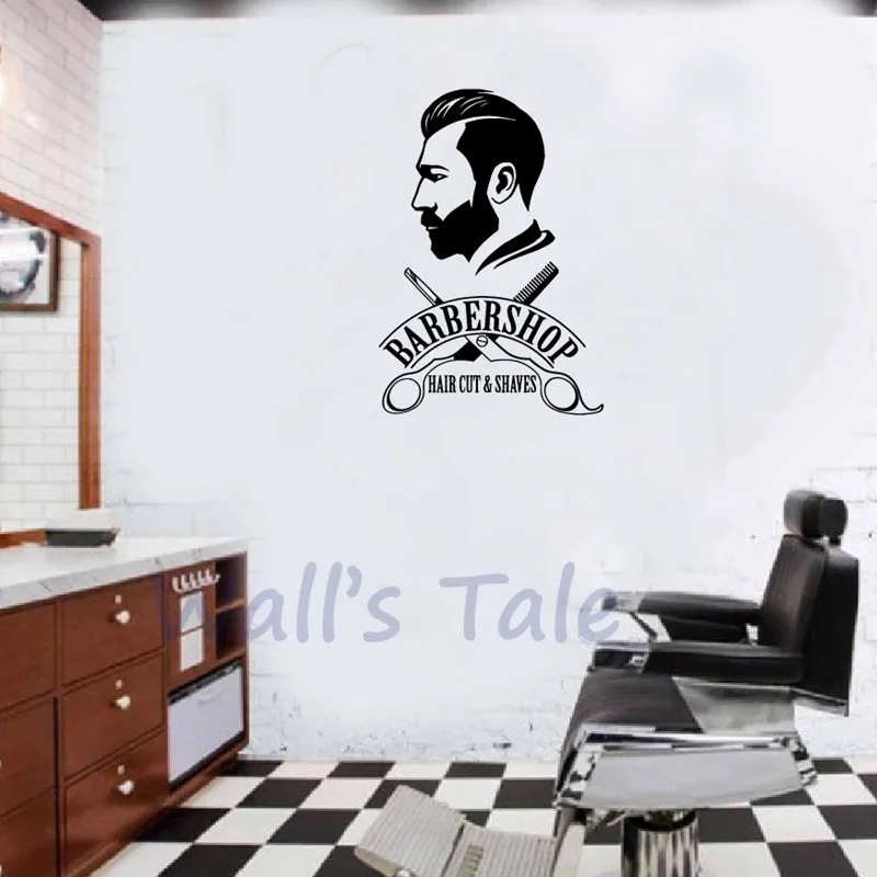 Hair Salon Wall Art Decals