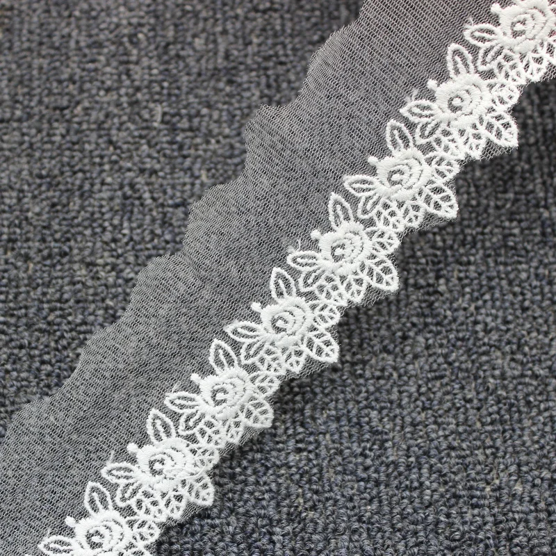 YACKALASI Cotton Lace Embroidered Applique Stiff Tulle Lace Fabrics 3D Floral Scalloped Sewing Apparel Trims Vintage 5CM
YACKALASI Cotton Lace Embroidered Applique Stiff Tulle Lace Fabrics 3D Floral Scalloped Sewing Apparel Trims Vintage 5CM