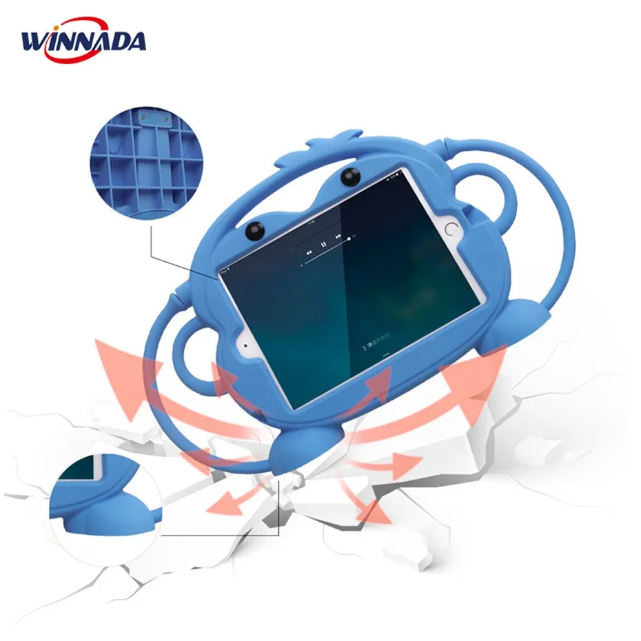 For iPad Mini 4 3 2 1 case kids Cute monkey Cartoon 3D Protective Non-toxic Silicon Shockproof Stand Cover For ipad mini case
For iPad Mini 4 3 2 1 case kids Cute monkey Cartoon 3D Protective Non-toxic Silicon Shockproof Stand Cover For ipad mini case