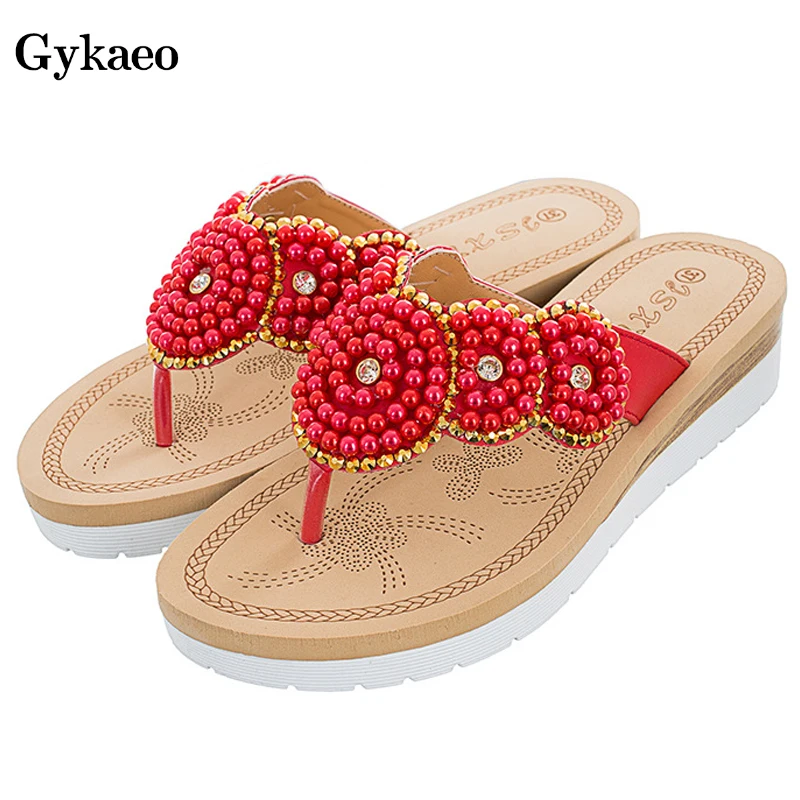Gykaeo 2019 Summer Cute Fashion Women's Sandals Ladies Flip Flops Comfortable Leisure Pearl Beach Shoes Female Beauty Slippers
Gykaeo 2019 Summer Cute Fashion Women's Sandals Ladies Flip Flops Comfortable Leisure Pearl Beach Shoes Female Beauty Slippers