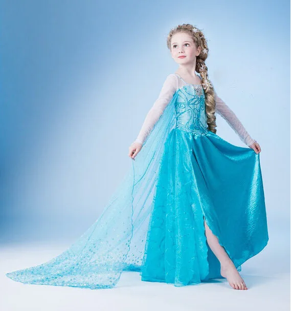 EMS DHL Free shipping little girls kids Cute Elsa Princess Tulle Easter cosplay Dress Sequin Valentine's Day Dress 100-160
EMS DHL Free shipping little girls kids Cute Elsa Princess Tulle Easter cosplay Dress Sequin Valentine's Day Dress 100-160