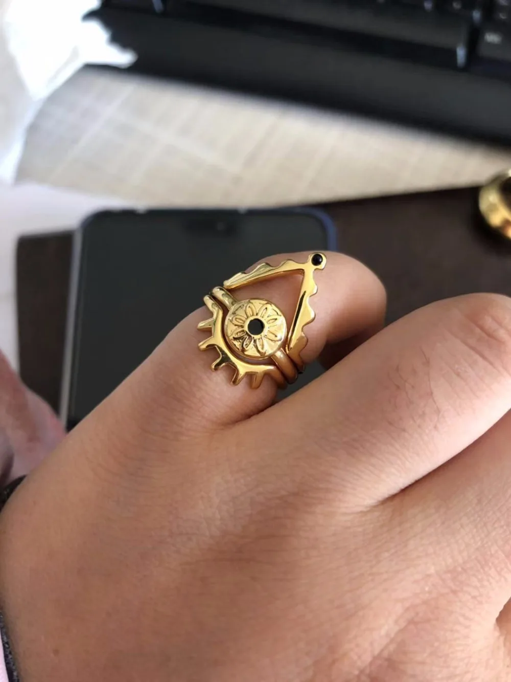 Adjustable Small Open Design Devil's Eye Ring Sets bague anillos mujer anel aneis anelli Charm ring bisuteria
Adjustable Small Open Design Devil's Eye Ring Sets bague anillos mujer anel aneis anelli Charm ring bisuteria