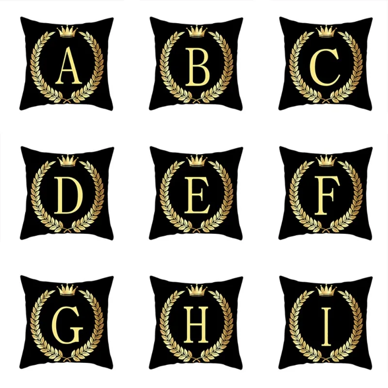 Peach Velvet Alphabet Throw Pillow Cover Black Gilded Letter Crown Printed Cushion Cover Home Sofa Decoration Pillow Case
Peach Velvet Alphabet Throw Pillow Cover Black Gilded Letter Crown Printed Cushion Cover Home Sofa Decoration Pillow Case