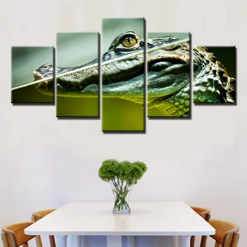 Cool Wall Canvas Painting Print Crocodiles Rest Their Snouts on the Water's Surface High Quality Picture for Room Decor Wall Art
Cool Wall Canvas Painting Print Crocodiles Rest Their Snouts on the Water's Surface High Quality Picture for Room Decor Wall Art