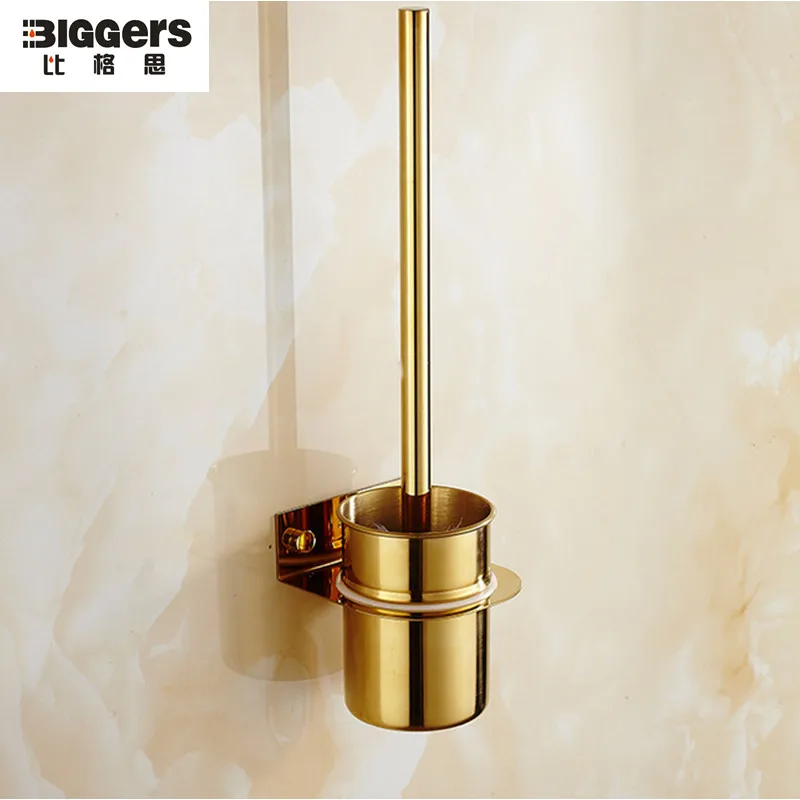 Free shipping Luxury gold plated 304 stainless steel bathroom toilet brush holder wall hanging TBH32 escobilla de bano
Free shipping Luxury gold plated 304 stainless steel bathroom toilet brush holder wall hanging TBH32 escobilla de bano