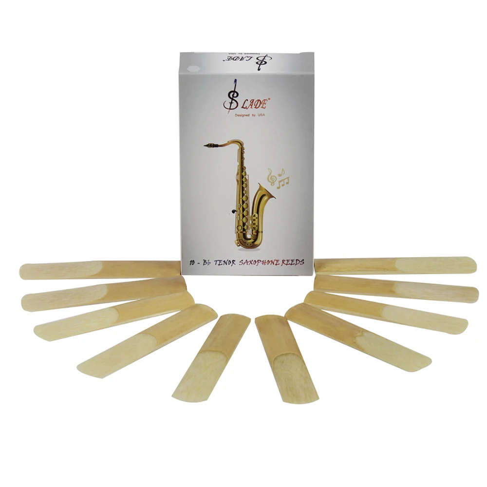 LADE 10pcs/ Box Bb Tenor Saxophone Sax Reeds Strength 2.5 Woodwind Instruments Accessories
LADE 10pcs/ Box Bb Tenor Saxophone Sax Reeds Strength 2.5 Woodwind Instruments Accessories