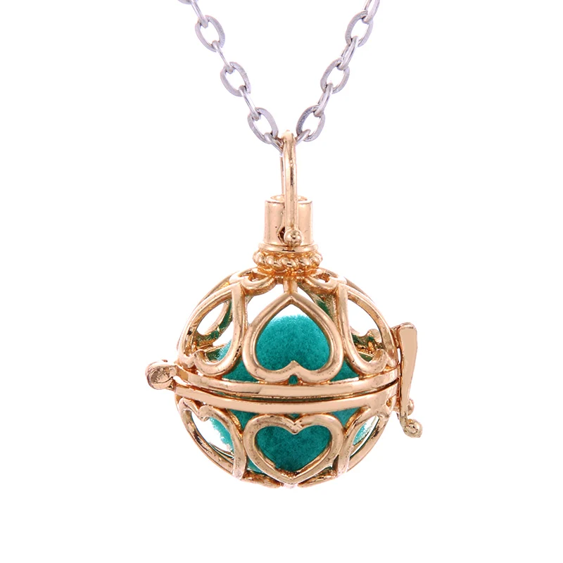 Gold Love Pendant Perfume Essential Oil Diffuser Necklace cage Aromatherapy Pendants Perfume Women Charm Air Fresher Necklace
Gold Love Pendant Perfume Essential Oil Diffuser Necklace cage Aromatherapy Pendants Perfume Women Charm Air Fresher Necklace