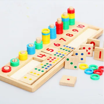 Montessori Rainbow Rings Dominos Children Preschool Teaching Aids Counting and Stacking Board Wooden Math Toy
Montessori Rainbow Rings Dominos Children Preschool Teaching Aids Counting and Stacking Board Wooden Math Toy