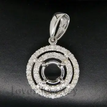 Round 5mm Solid 14Kt White Gold 0.28Ct Diamond Semi Mounting Setting Pendant
Round 5mm Solid 14Kt White Gold 0.28Ct Diamond Semi Mounting Setting Pendant