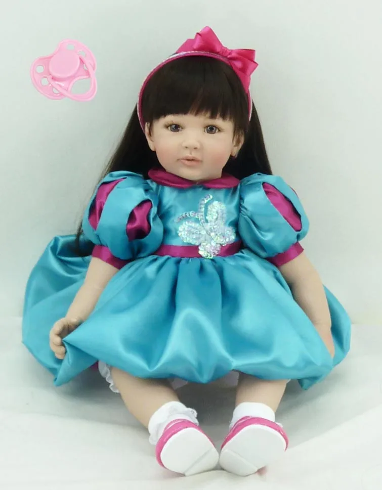58cm Silicone Vinyl Reborn Baby Doll Toys Kids Child Birthday Christmas New Year Gifts High Quality Lifelike Toddler Girl Dolls
58cm Silicone Vinyl Reborn Baby Doll Toys Kids Child Birthday Christmas New Year Gifts High Quality Lifelike Toddler Girl Dolls
