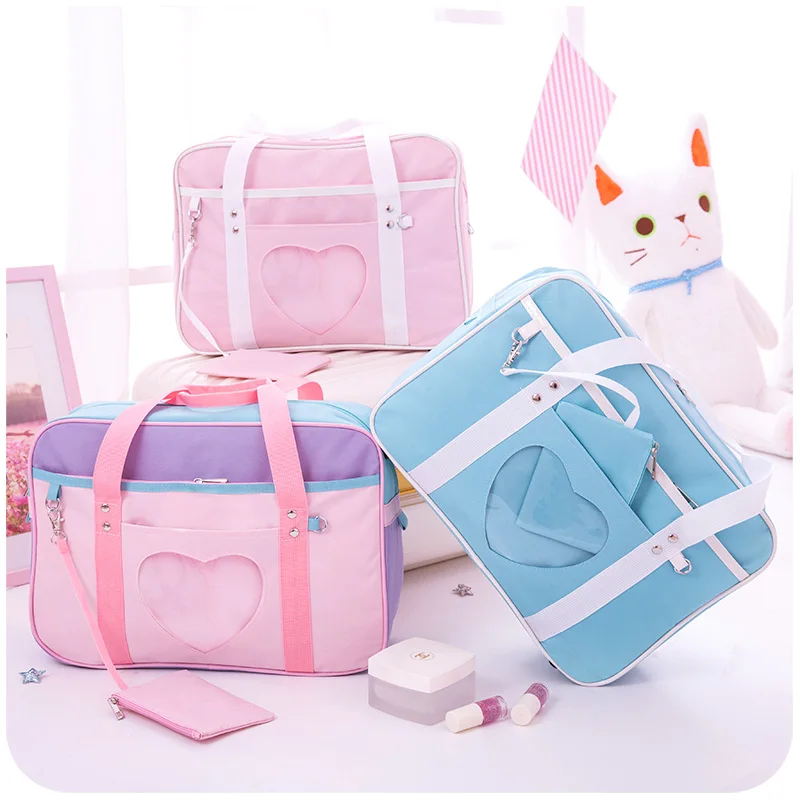 Preppy Style Pink Travel Shoulder School Bags For Women Girls Canvas Large Capacity Casual Luggage Organizer Handbags Totes
Preppy Style Pink Travel Shoulder School Bags For Women Girls Canvas Large Capacity Casual Luggage Organizer Handbags Totes