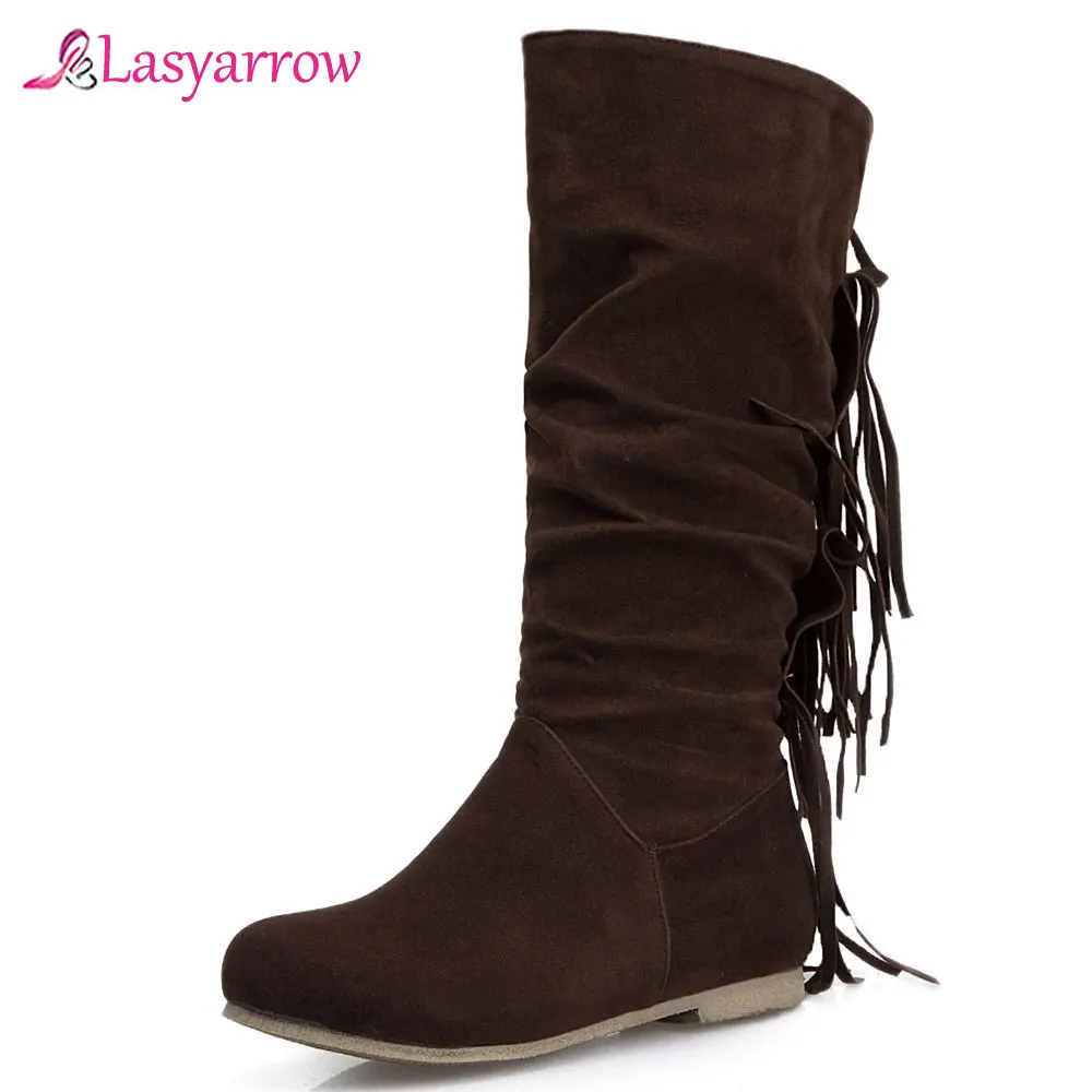 Lasyarrow 2019 Autumn Winter Shoes Woman Boots Female Fringe Slip On Casual Mid Calf Boots Women Shoes Tassel riding boots J1007
Lasyarrow 2019 Autumn Winter Shoes Woman Boots Female Fringe Slip On Casual Mid Calf Boots Women Shoes Tassel riding boots J1007