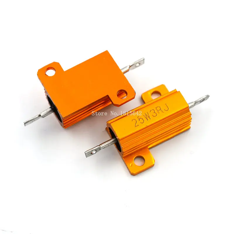 RX24 25W 3R 3RJ Power Metal Shell Aluminium Gold Resistor 25Watt 3 ohm High Power Heatsink Resistance Golden Heat Sink Resistor
RX24 25W 3R 3RJ Power Metal Shell Aluminium Gold Resistor 25Watt 3 ohm High Power Heatsink Resistance Golden Heat Sink Resistor