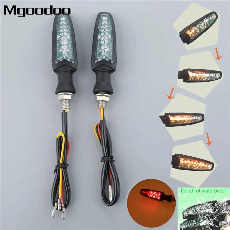 Mgoodoo 1Pair Motorcycle Flowing Water Turn Indicators Running Lights 17 LED 12V Red Bolt Size 10mm
Mgoodoo 1Pair Motorcycle Flowing Water Turn Indicators Running Lights 17 LED 12V Red Bolt Size 10mm