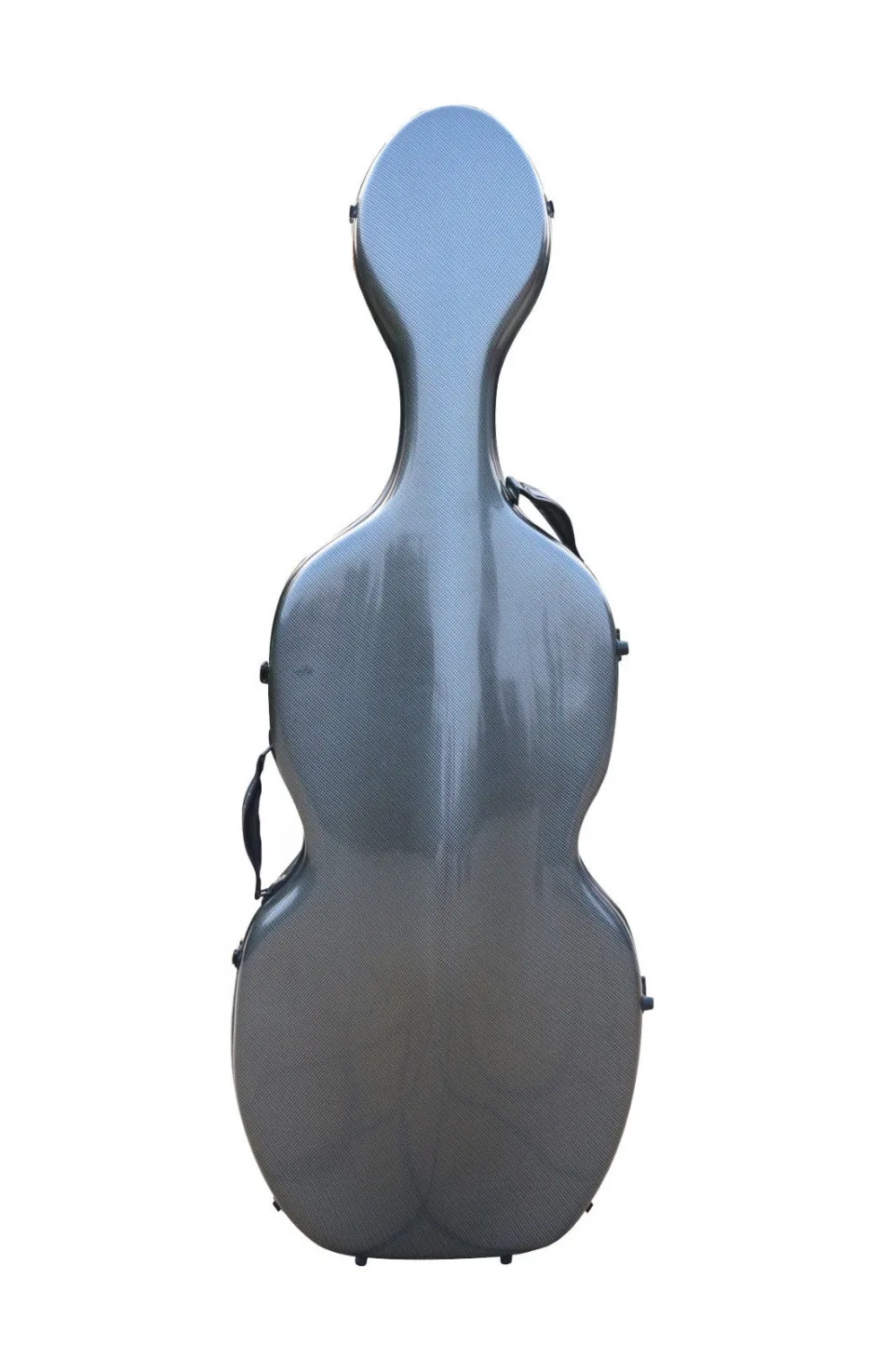 4/4 Cello case Mixed Carbon Fiber Full size Hard case Hard Shell Strong Light 4.5kg Support 300kg pressure Black 