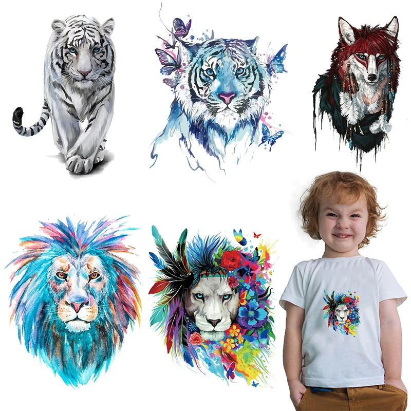 Leopard Lion Animal Ironing Sticker Patches Iron-on Transfers for Clothing Heat Iron on Clothes DIY Appliques Handmade Pat
Leopard Lion Animal Ironing Sticker Patches Iron-on Transfers for Clothing Heat Iron on Clothes DIY Appliques Handmade Pat