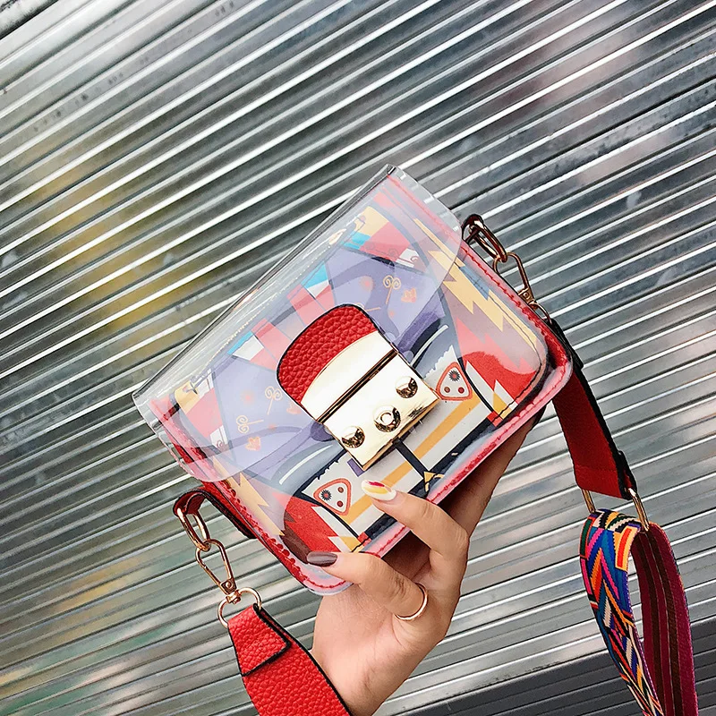 2019 Transparent PVC Women Messenger Crossbody Bag Candy Color Jelly Summer Beach Bag Women Shoulder Crossbody Bags C41-19
2019 Transparent PVC Women Messenger Crossbody Bag Candy Color Jelly Summer Beach Bag Women Shoulder Crossbody Bags C41-19