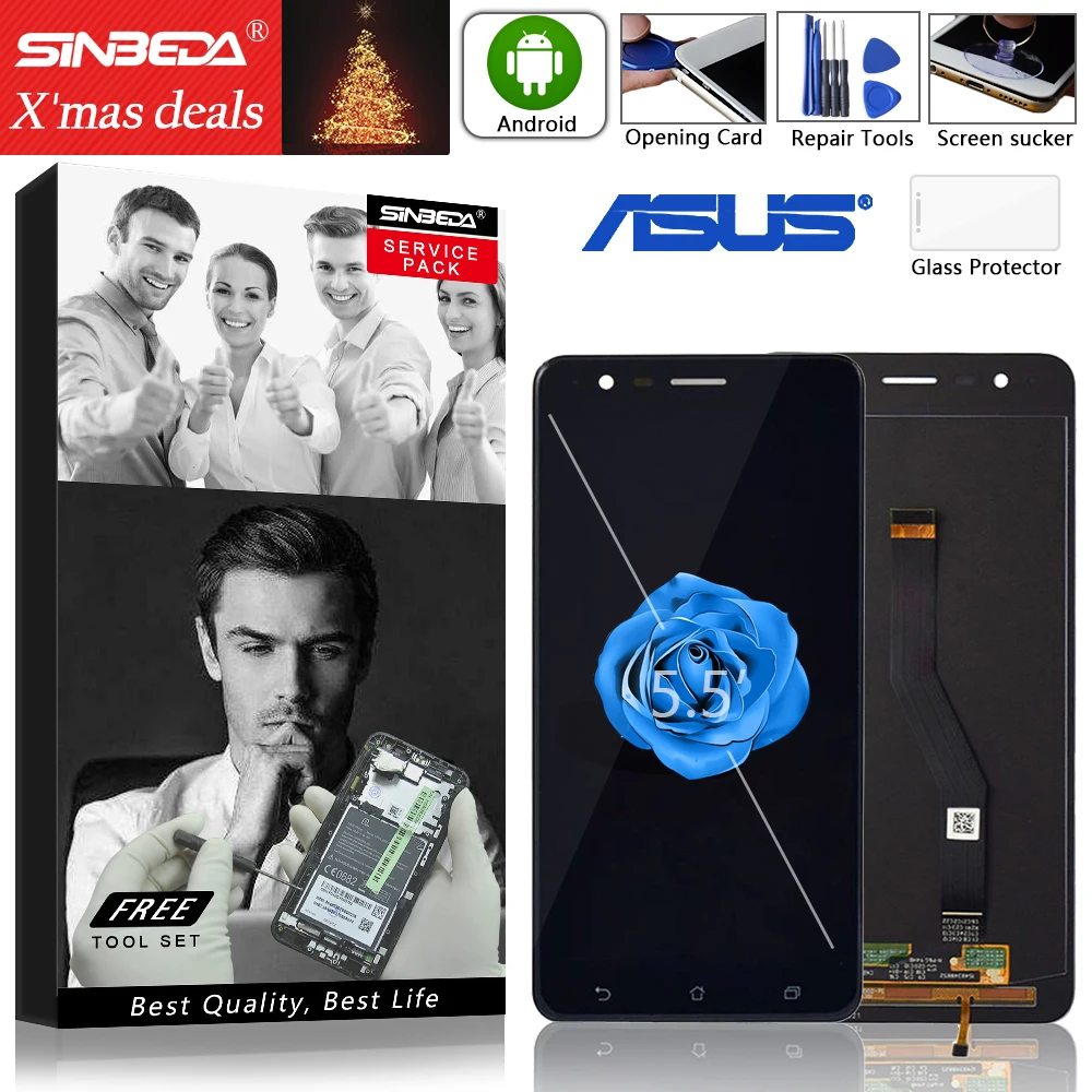 Sinbeda Original LCD For Asus Zenfone 3 Zoom ZE553KL LCD Display Touch Screen Digitizer Assembly For Zenfone 3 ZE553KL Screen
Sinbeda Original LCD For Asus Zenfone 3 Zoom ZE553KL LCD Display Touch Screen Digitizer Assembly For Zenfone 3 ZE553KL Screen