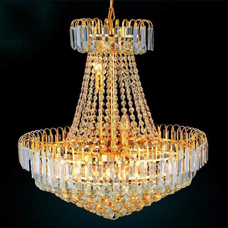 Golden Crystal chandelier Light modern luxury Crystal LED chandelier Living room light loft lamp
Golden Crystal chandelier Light modern luxury Crystal LED chandelier Living room light loft lamp