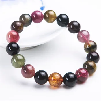 Unique One 11.5mm Colorful Natural Tourmaline Bracelet Round Crystal Beads Woman Charm Stretch Bracelet
Unique One 11.5mm Colorful Natural Tourmaline Bracelet Round Crystal Beads Woman Charm Stretch Bracelet