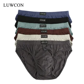 LUWCON Brand 6pcs/Lot Men's Cotton Underwear Briefs Comfortable Solid Brief Panties For Men Sexy Underpants Drop shipping
LUWCON Brand 6pcs/Lot Men's Cotton Underwear Briefs Comfortable Solid Brief Panties For Men Sexy Underpants Drop shipping