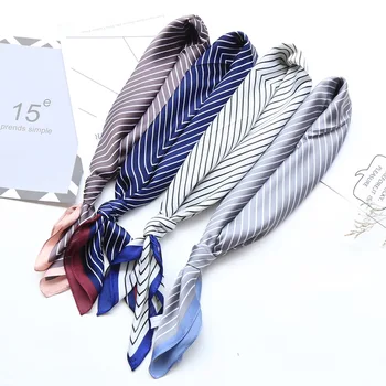 70*70cm square stripe simple all-purpose small silk scarf retro Korean version small square scarf han silk satin scarf
70*70cm square stripe simple all-purpose small silk scarf retro Korean version small square scarf han silk satin scarf