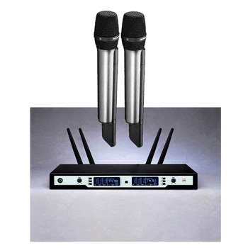 300M working distance Professional True Diversity Microphone UHF Dual Handheld 2 Channels Wireless Microphone System For Stage
300M working distance Professional True Diversity Microphone UHF Dual Handheld 2 Channels Wireless Microphone System For Stage