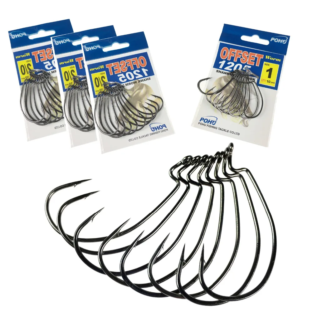 10pcs 1 pack POHU Size 12 10 8 5 4 3 2 1 2/0 1/0 3/0 4/0 5/0 Crank Worm Carbon Steel Soft Baits Lures Offset Hooks Fishing Hooks
10pcs 1 pack POHU Size 12 10 8 5 4 3 2 1 2/0 1/0 3/0 4/0 5/0 Crank Worm Carbon Steel Soft Baits Lures Offset Hooks Fishing Hooks
