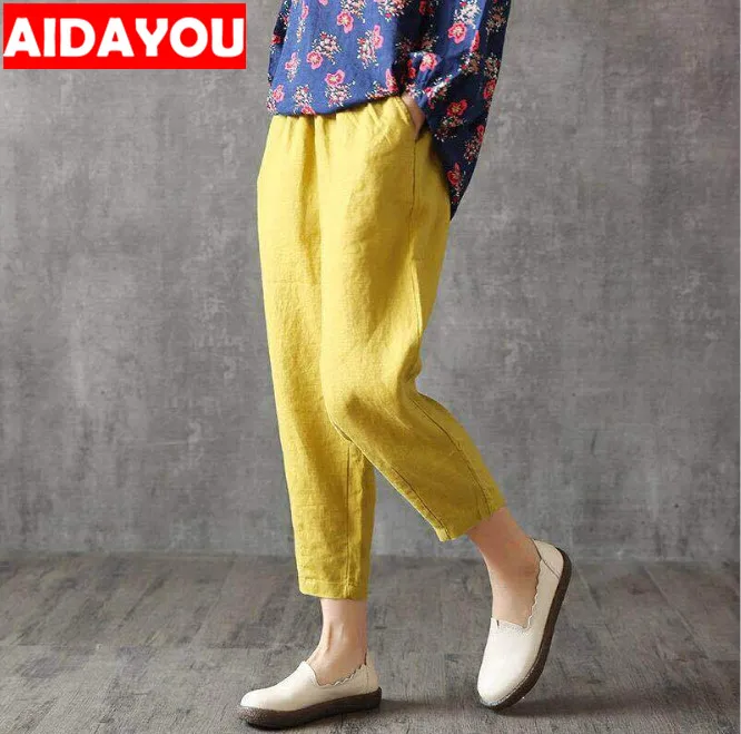 Harem casual pants Womens Plus Size 5XL Cotton Linen Pants Summer Harem wide leg pants ouc468
Harem casual pants Womens Plus Size 5XL Cotton Linen Pants Summer Harem wide leg pants ouc468