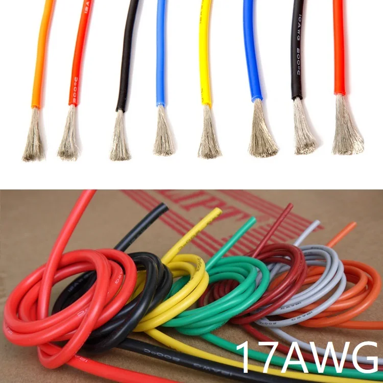 17AWG Silicone Wire 1mm Square Insulated Flexible Electrical Cable Heatproof Tinned Copper Silica Gel Soft DIY Core Test Line
17AWG Silicone Wire 1mm Square Insulated Flexible Electrical Cable Heatproof Tinned Copper Silica Gel Soft DIY Core Test Line