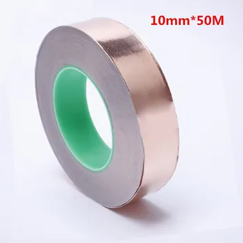 1pcs 10mm*50M Double Sided Conduct Copper Foil Tape EMI Mask Electromagnetic Shielding double side conductive copper foil tape
1pcs 10mm*50M Double Sided Conduct Copper Foil Tape EMI Mask Electromagnetic Shielding double side conductive copper foil tape