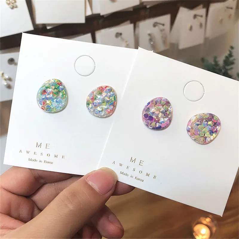 2019 New Japan Korean Fashion Colorful Clear Geometric Shape Shiny Stud Earring for Women Girl Summer Cute Brincos Jewelry
2019 New Japan Korean Fashion Colorful Clear Geometric Shape Shiny Stud Earring for Women Girl Summer Cute Brincos Jewelry